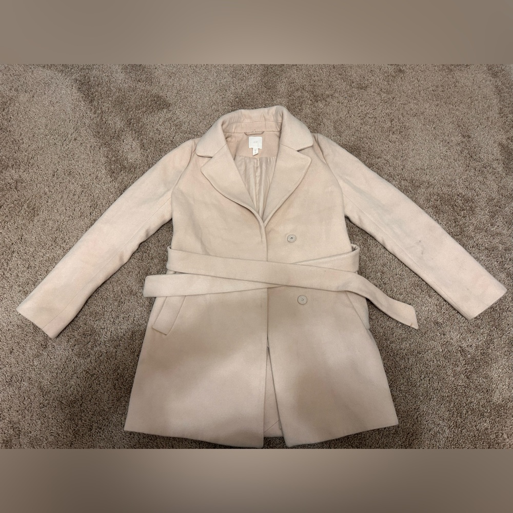 Elegant H&M Cream Women's Coat